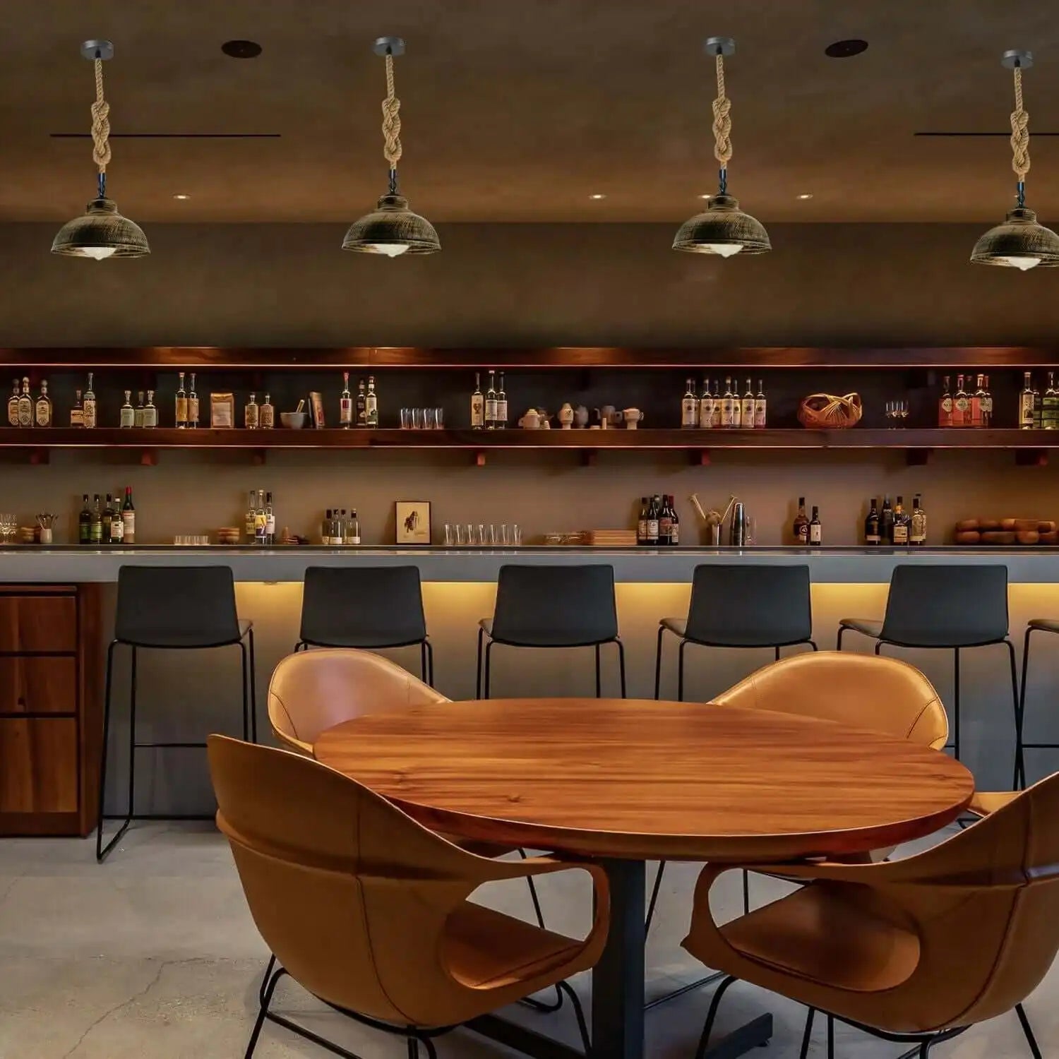 LEDSone Industrial Vintage Metal Pendant Light Holder with Hemp Rope Home & Garden > Lighting > Lighting Fixtures > Ceiling Light Fixtures > Ceiling Lights > Pendant Lights > Hemp Rope Lights emmy-jane-boutique.myshopify.com