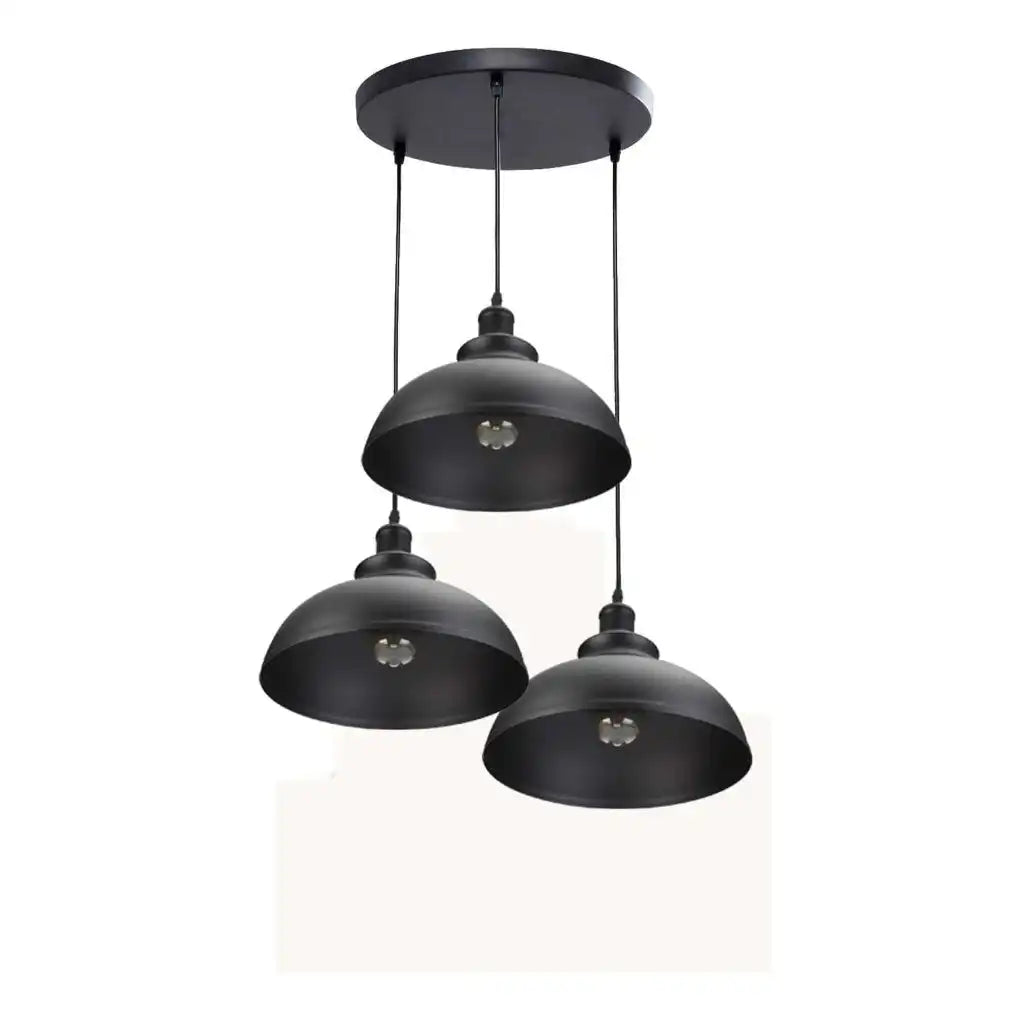 LEDSone 3 Ceiling lamp Pendant Cluster Light Modern Light Fitting Red/Black Lampshades Home & Garden > Lighting > Lighting Fixtures > Ceiling Light Fixtures > 3 Ceiling lamp Pendant Cluster Light emmy-jane-boutique.myshopify.com
