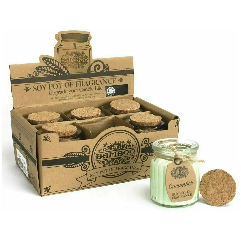 AW Bamboo Soy Wax Jar Candles - Set of 2 - Eco-Friendly Plastic Free Scented Candles Home & Garden > Decor > Home Fragrances > Candles > Soy Wax Candles > Eco-Friendly Candles emmy-jane-boutique.myshopify.com