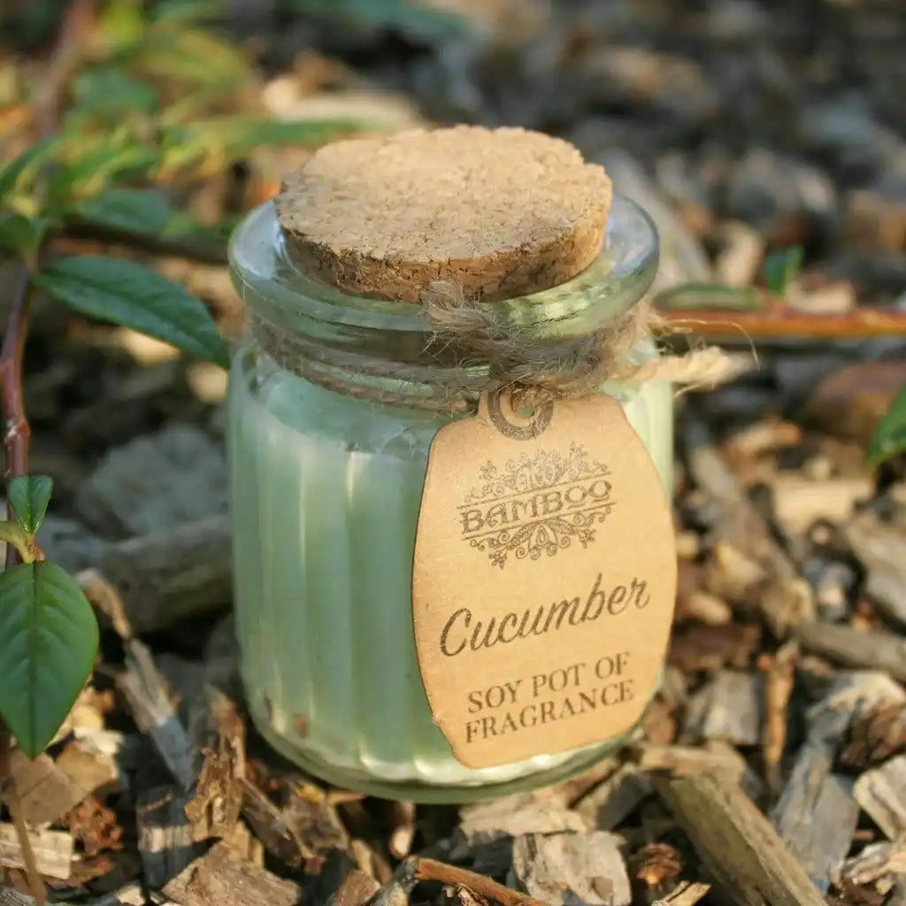 AW Bamboo Soy Wax Jar Candles - Set of 2 - Eco-Friendly Plastic Free Scented Candles Home & Garden > Decor > Home Fragrances > Candles > Soy Wax Candles > Eco-Friendly Candles emmy-jane-boutique.myshopify.com