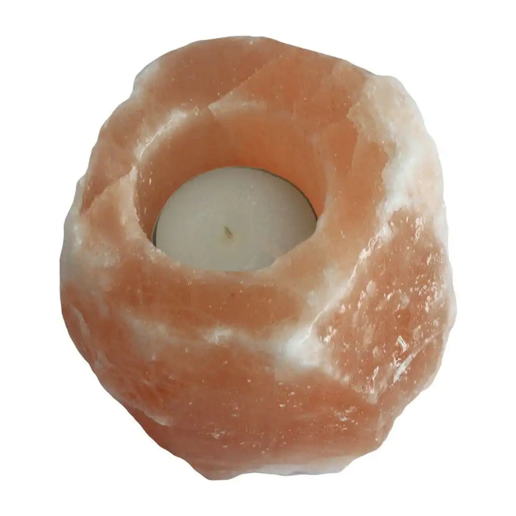 AW Home Natural Himalayan Salt Rock Tealight Candle Holders - Grey or Pink Home & Garden > Decor > Home Fragrance Accessories > Candle Holders > Tealight Holders > Natural Himalayan Salt Rock Tealight Candle Holders emmy-jane-boutique.myshopify.com