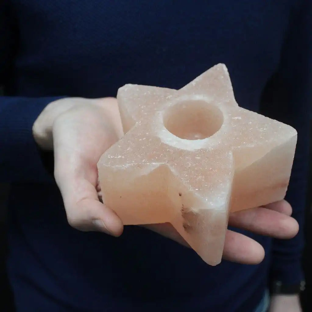 AW Home Natural Himalayan Salt Rock Tealight Candle Holders - Grey or Pink Home & Garden > Decor > Home Fragrance Accessories > Candle Holders > Tealight Holders > Natural Himalayan Salt Rock Tealight Candle Holders emmy-jane-boutique.myshopify.com