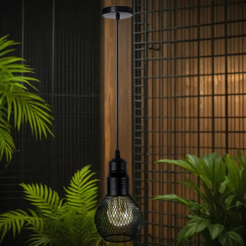 LEDSone Modern Ceiling Pendant Lamp Cage Fitting Black - Small Vintage Light Home & Garden > Lighting > Lighting Fixtures > Ceiling Light Fixtures emmy-jane-boutique.myshopify.com