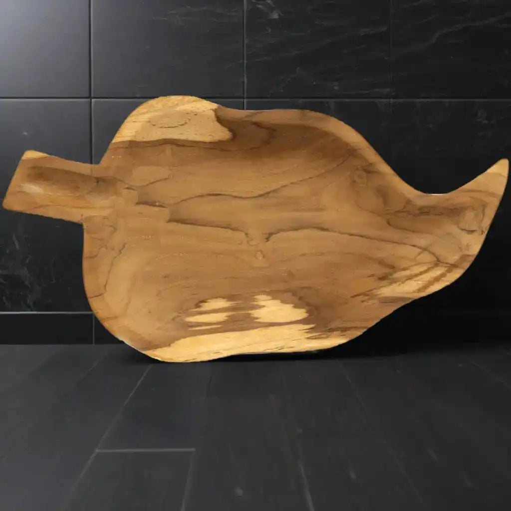 Emmy Jane Indonesian Leaf Shaped Teak Root Wooden Display Serving Bowl Home & Garden > Kitchen & Dining > Tableware > Dinnerware > Bowls > Eco Friendly Bowls emmy-jane-boutique.myshopify.com
