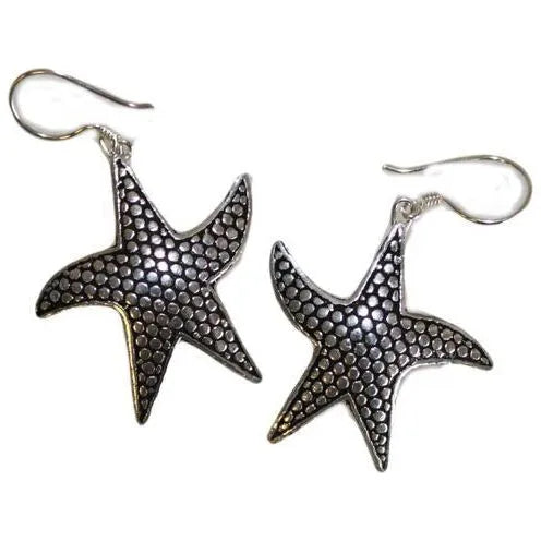 Emmy Jane Thai Silver Jewellery - Star Fish Earrings -925 Sterling Silver Apparel & Accessories > Jewelry > Womens Earrings > Drop Earrings > Silver Starfish Earrings emmy-jane-boutique.myshopify.com