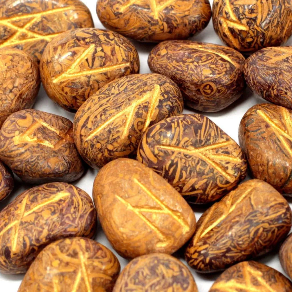 Ancient Wisdom Rune Stones Gift Sets in Pouches - Rune Stone Set - 25 Stones & Storage Pouch Arts & Entertainment > Hobbies & Creative Arts > Magic & Novelties > Rune Stone Sets emmy-jane-boutique.myshopify.com