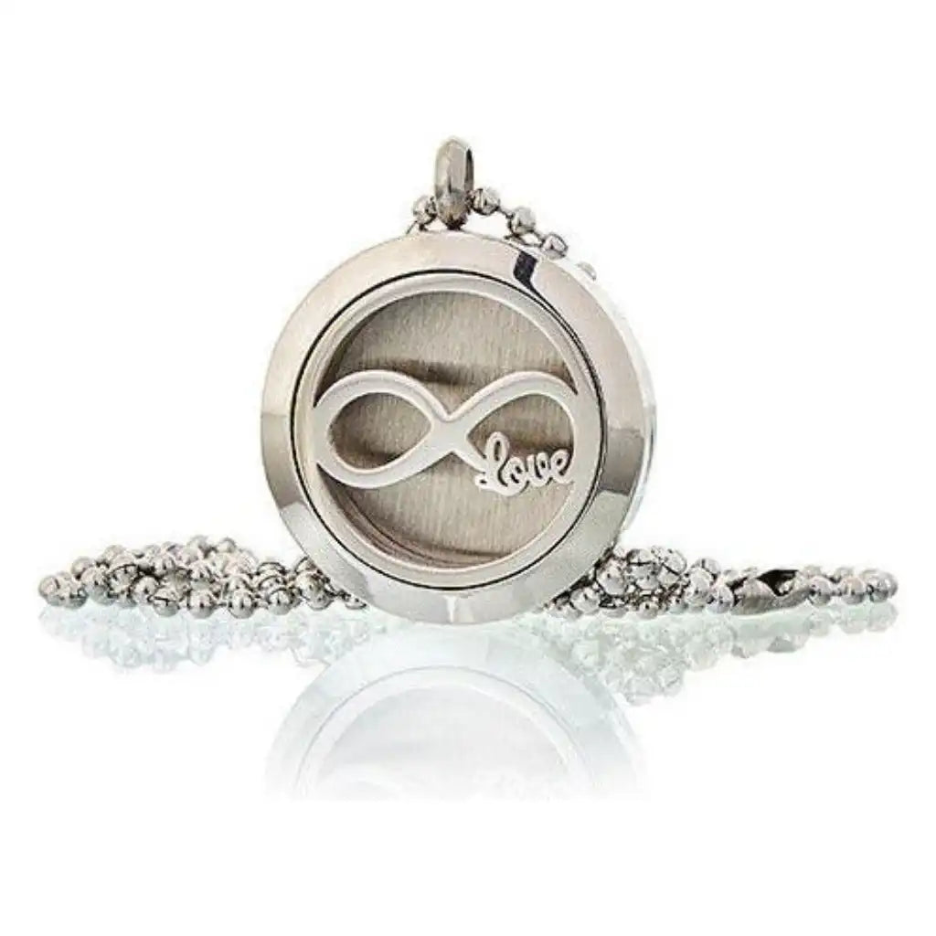 Ancient Wisdom Aromatherapy Necklace & Oils Gift Set - Infinity Love Clothing & Accessories > Jewellery & Watches > Necklaces > Womens Necklaces > Aromatherapy Diffuser Necklaces > Aromatherapy Gift Sets emmy-jane-boutique.myshopify.com