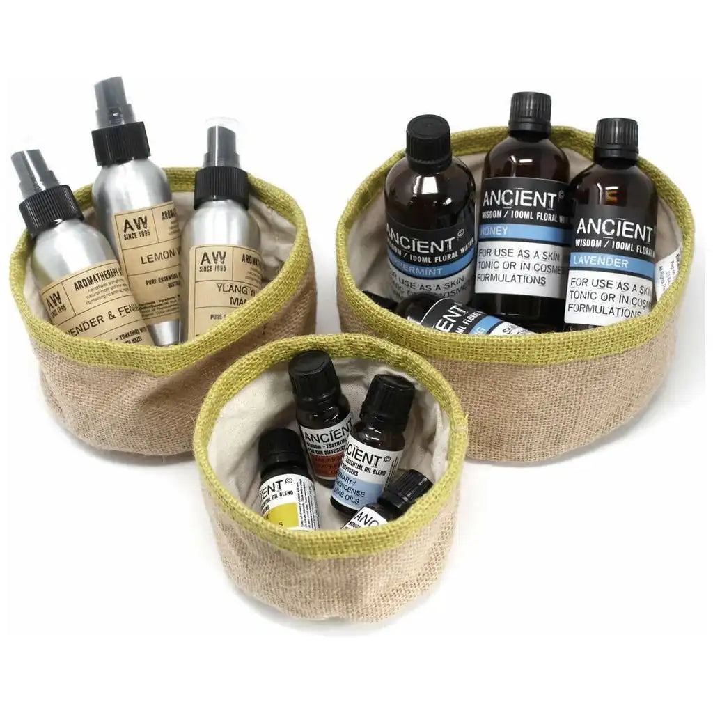 AW Home Eco Friendly Storage - Set of 3 Natural Jute Baskets - Choice of 4 Colours Arts & Entertainment > Party & Celebration > Gift Giving > Gift Wrapping > Gift Boxes & Tins > Jute Baskets > Set of 3 Natural Jute Baskets emmy-jane-boutique.myshopify.com