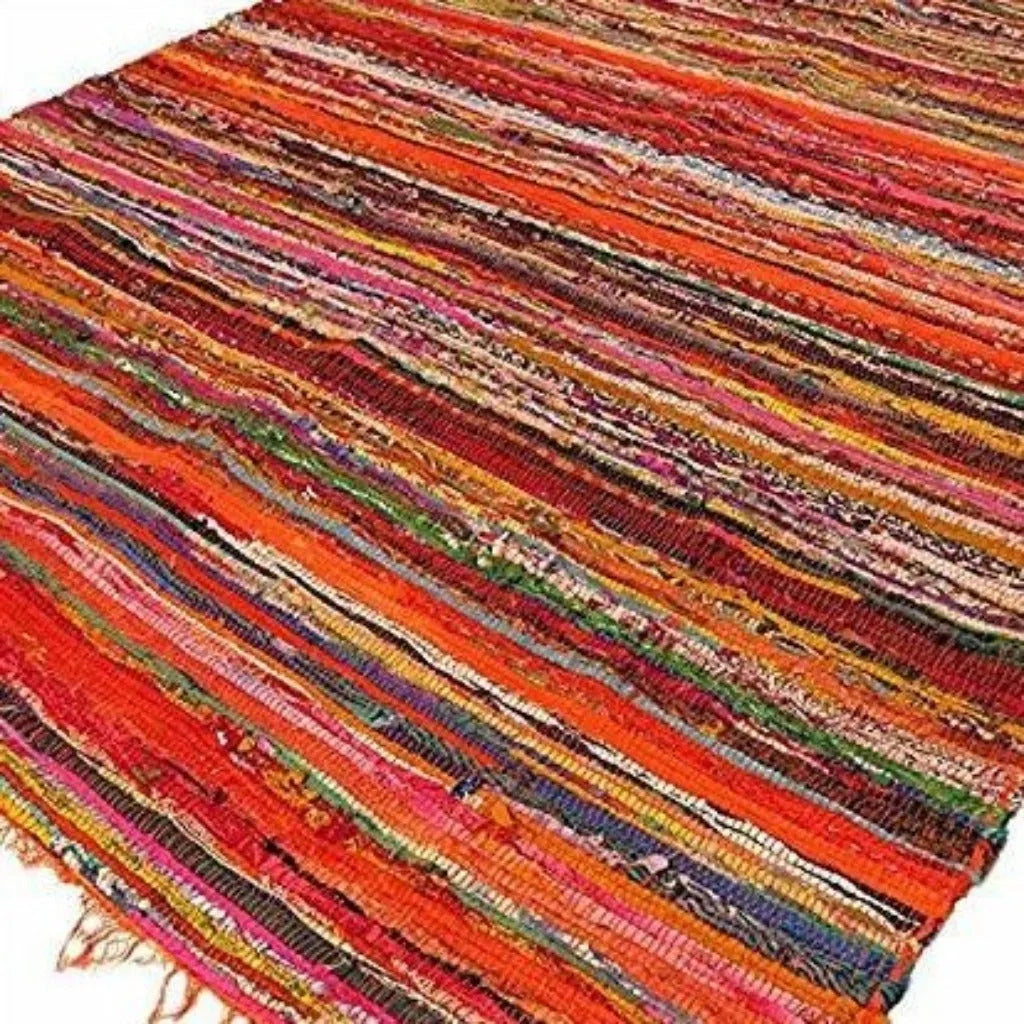 Ancient Wisdom Handmade Indian Rag Rugs - 4 Colours - Cotton & Recycled Materials - Fairly Traded Home & Garden > Decor > Rugs > Cotton Rugs > Handmade Indian Rag Rugs emmy-jane-boutique.myshopify.com