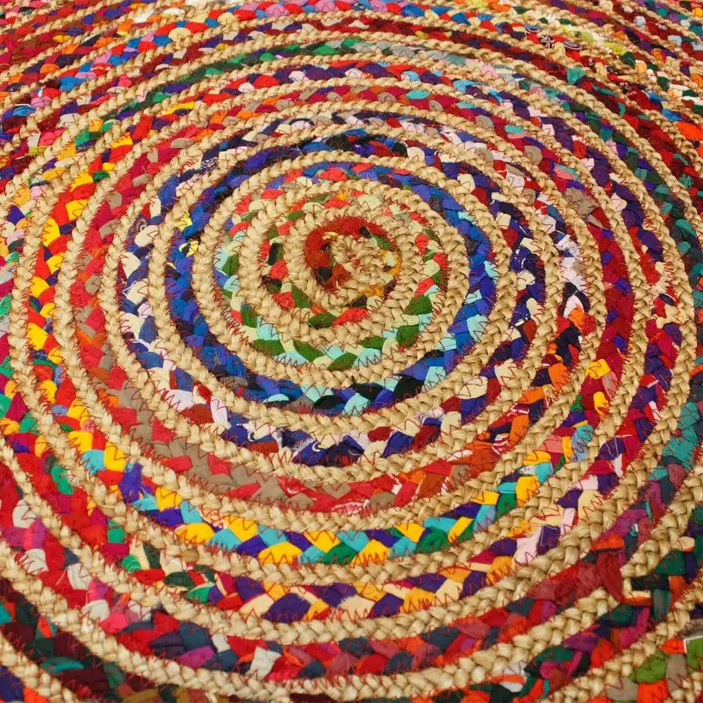 AW Artisan Handmade Round Jute and Recycled Cotton Rugs - 3 Sizes Available Home & Garden > Decor > Rugs > Round Jute and Recycled Cotton Rugs emmy-jane-boutique.myshopify.com