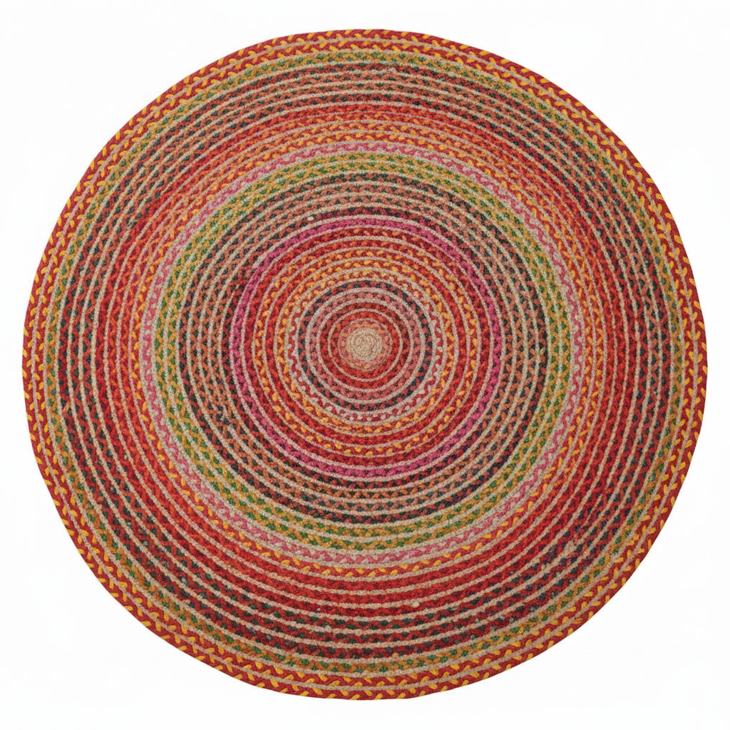 AW Artisan Handmade Round Jute and Recycled Cotton Rugs - 3 Sizes Available Home & Garden > Decor > Rugs > Round Jute and Recycled Cotton Rugs emmy-jane-boutique.myshopify.com