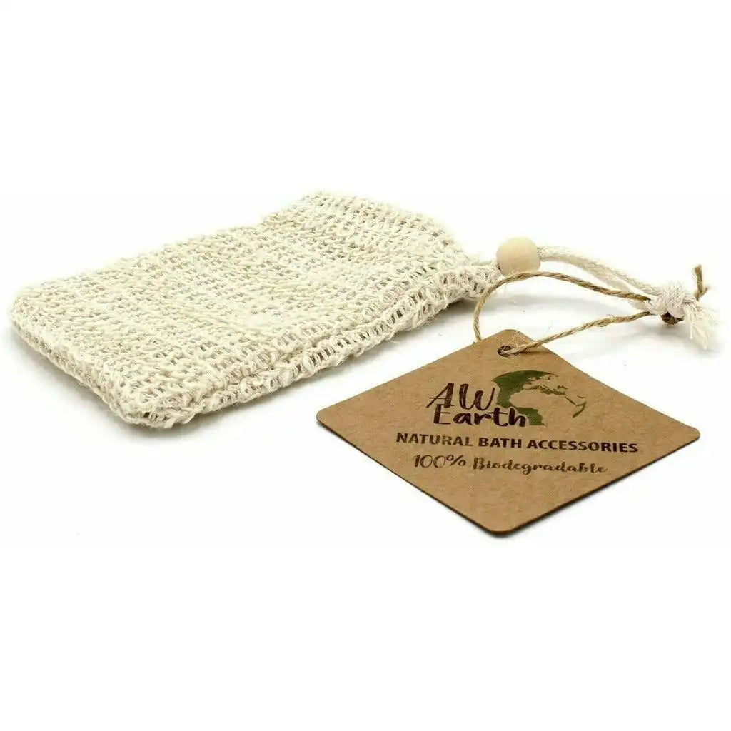 AW Earth Soap Bags - Natural Biodegradable Soap Bags - Sisal Bamboo or Jute Health & Beauty > Personal Care > Cosmetics > Bath & Body > Bar Soap > Soap Bags > Eco-Friendly Soap Bags emmy-jane-boutique.myshopify.com