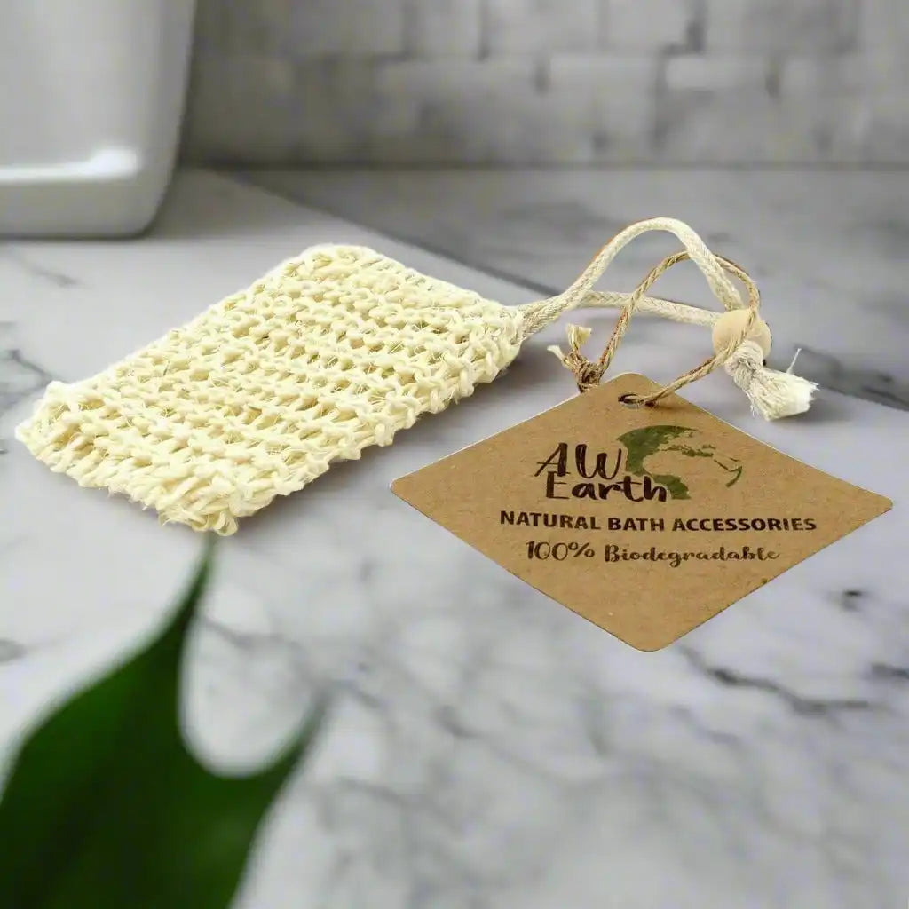 AW Earth Soap Bags - Natural Biodegradable Soap Bags - Sisal Bamboo or Jute Health & Beauty > Personal Care > Cosmetics > Bath & Body > Bar Soap > Soap Bags > Eco-Friendly Soap Bags emmy-jane-boutique.myshopify.com