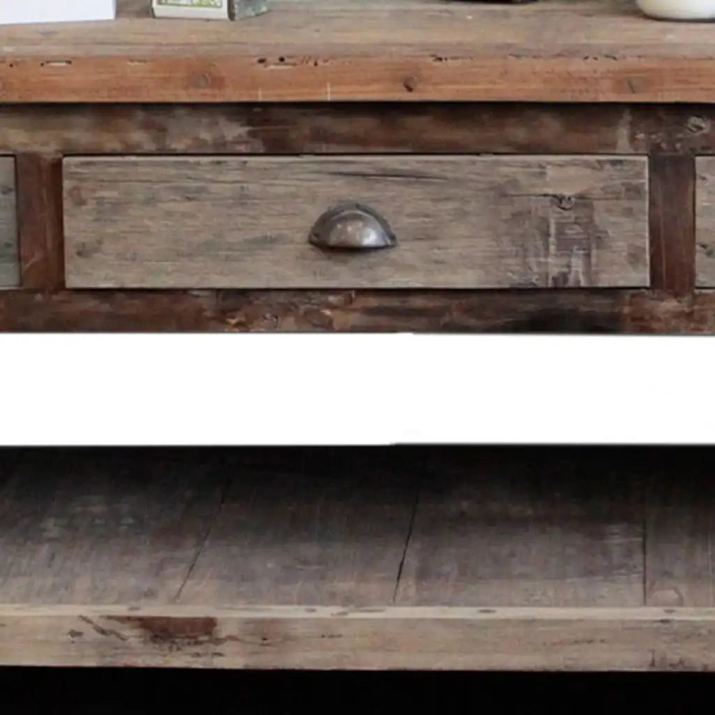 Ancient Wisdom Recycled Wooden Table - Upcycled Teak Wood Sideboard - Fairly Traded Furniture > Tables > Kitchen & Dining Room Tables emmy-jane-boutique.myshopify.com