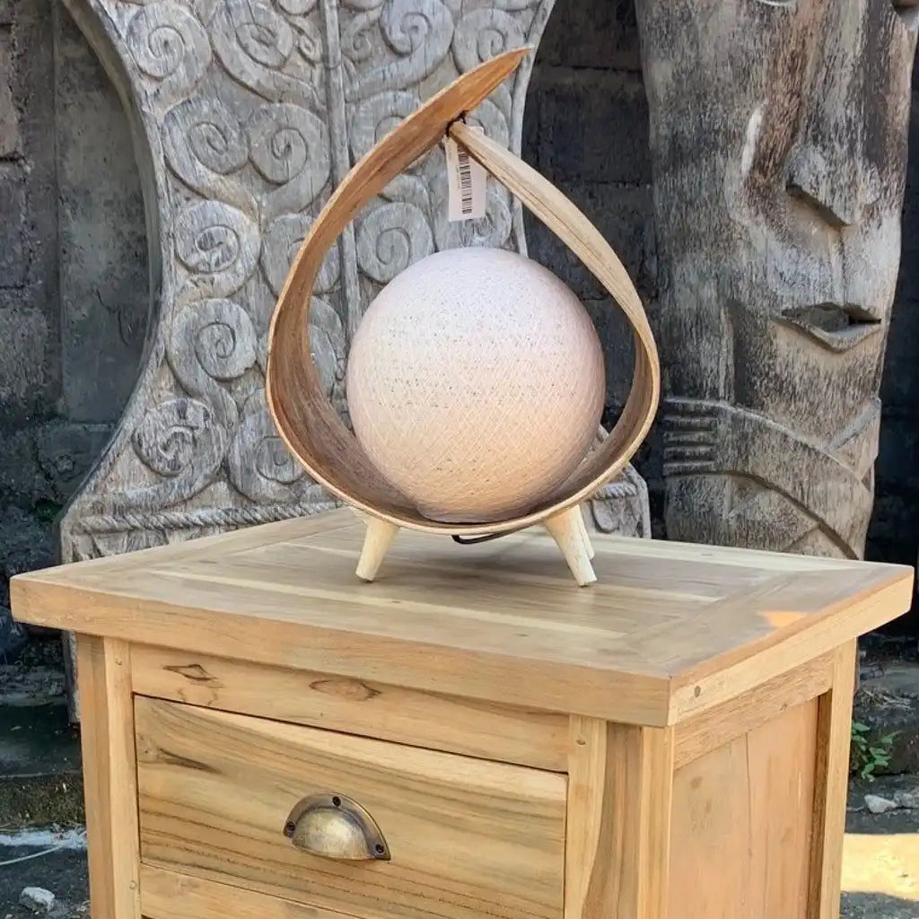 Ancient Wisdom Handmade Bedside Table - Upcycled Teak Wood Nightstand - Natural Homeware Furniture > Tables > Nightstands > Handmade Bedside Table > Upcycled Teak Wood Nightstand > Natural Homeware emmy-jane-boutique.myshopify.com