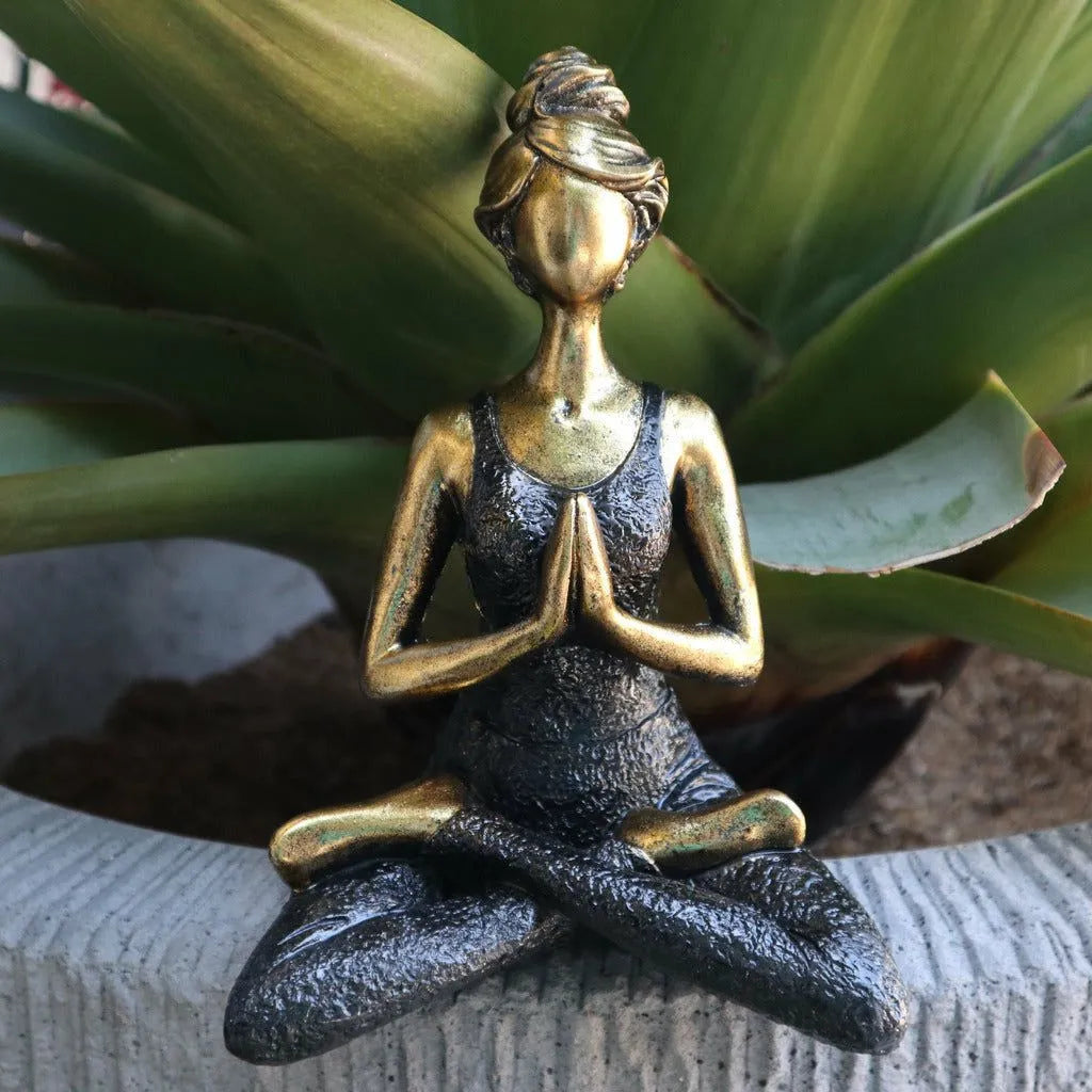 Ancient Wisdom Handcrafted Indonesian Yoga Lady Figures - Gifts for Yoga Lovers Home & Garden > Decor > Artwork > Sculptures & Statues > Handcrafted Indonesian Yoga Lady Figures emmy-jane-boutique.myshopify.com