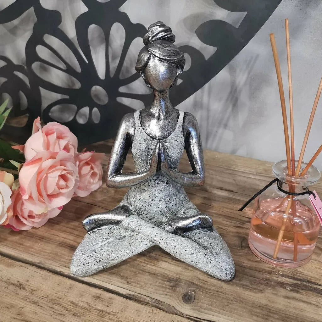 Ancient Wisdom Handcrafted Indonesian Yoga Lady Figures - Gifts for Yoga Lovers Home & Garden > Decor > Artwork > Sculptures & Statues > Handcrafted Indonesian Yoga Lady Figures emmy-jane-boutique.myshopify.com