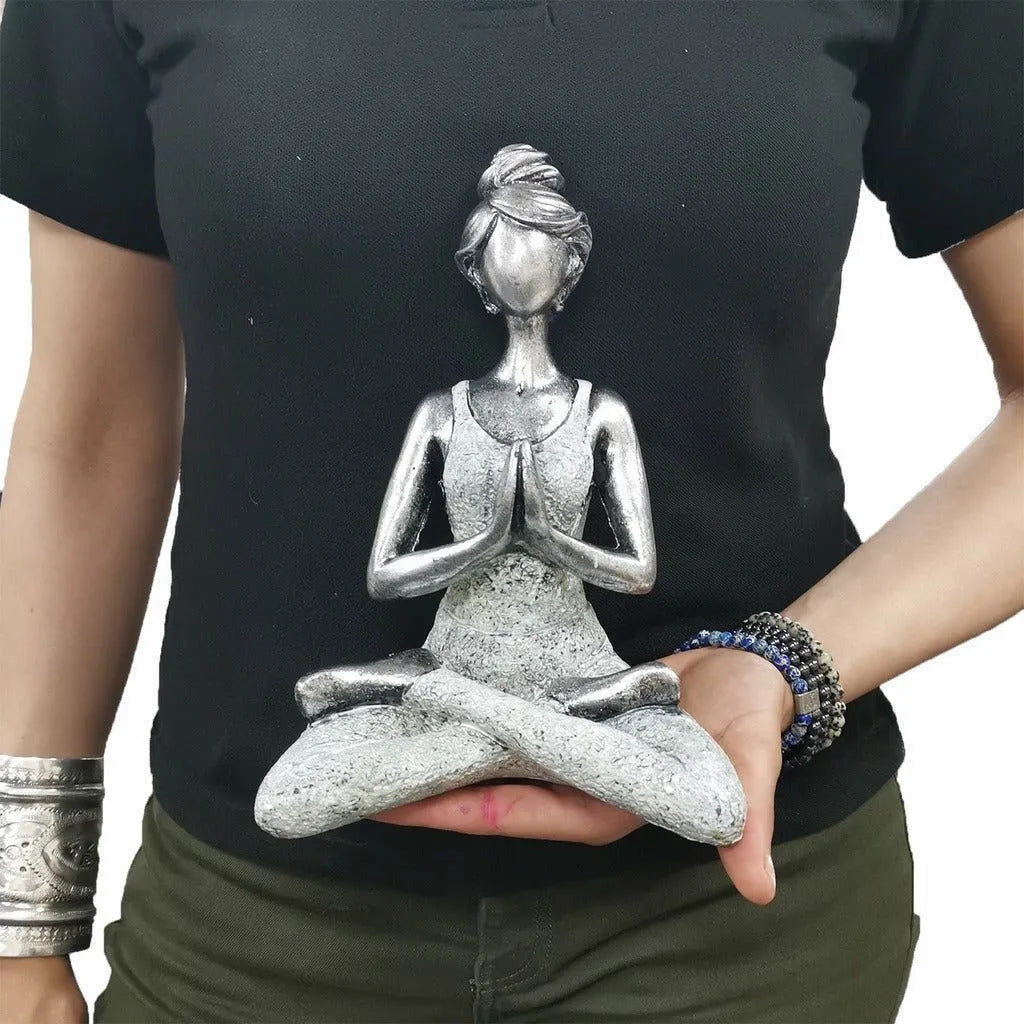Ancient Wisdom Handcrafted Indonesian Yoga Lady Figures - Gifts for Yoga Lovers Home & Garden > Decor > Artwork > Sculptures & Statues > Handcrafted Indonesian Yoga Lady Figures emmy-jane-boutique.myshopify.com