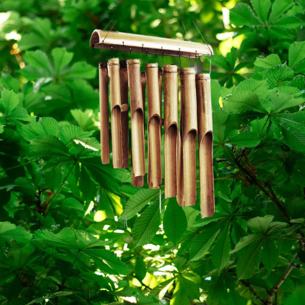 Ancient Wisdom Bamboo Mountain Wind Chimes - Natural Garden Decor - 3 Sizes Home & Garden > Decor > Wind Chimes > Bamboo Mountain Wind Chimes emmy-jane-boutique.myshopify.com