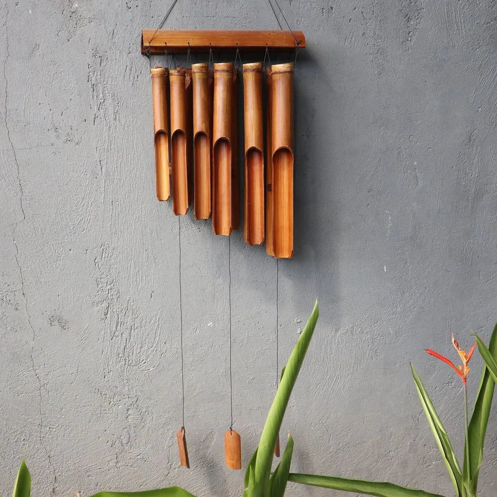 Ancient Wisdom Bamboo Mountain Wind Chimes - Natural Garden Decor - 3 Sizes Home & Garden > Decor > Wind Chimes > Bamboo Mountain Wind Chimes emmy-jane-boutique.myshopify.com