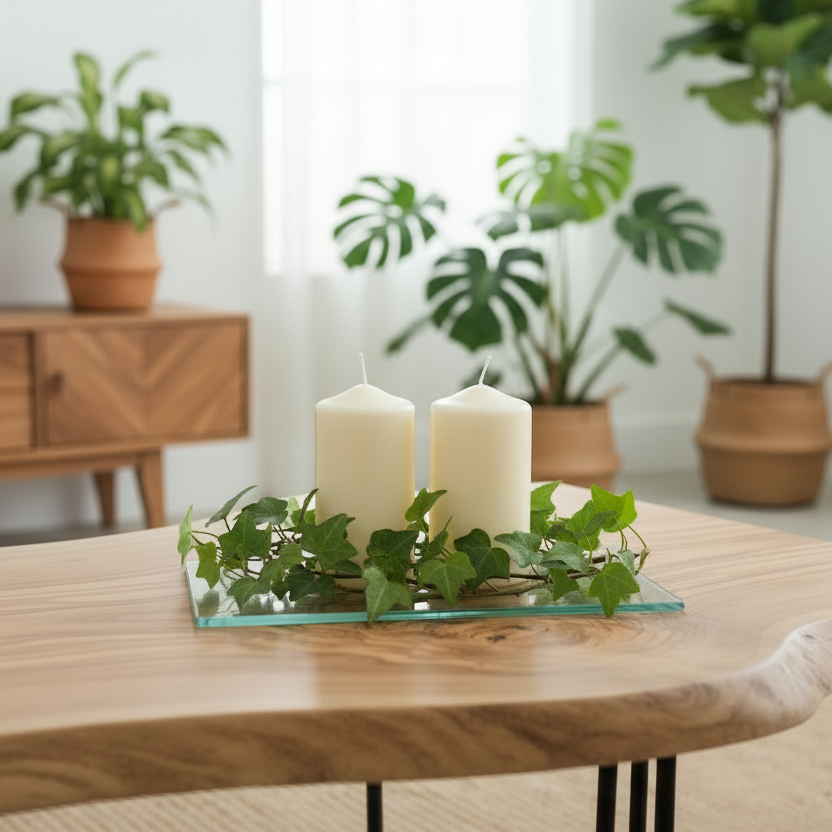 Pillar Candles - Red or White - 6 Sizes Perfect for Christmas & Valentines