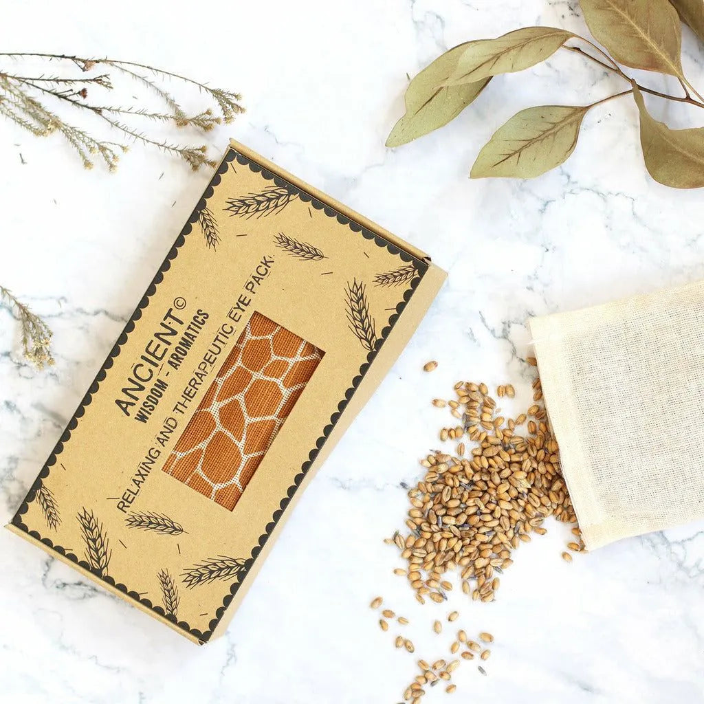 Ancient Wisdom Relaxing Cotton Eye Pillow with Essential Oils in a Gift Box - Lavender & Wheat Health & Beauty > Personal Care > Sleeping Aids > Eye Masks > Eye Pillows > Relaxing Cotton Eye Pillow with Essential Oils in a Gift Box > Lavender Eye Pillows emmy-jane-boutique.myshopify.com