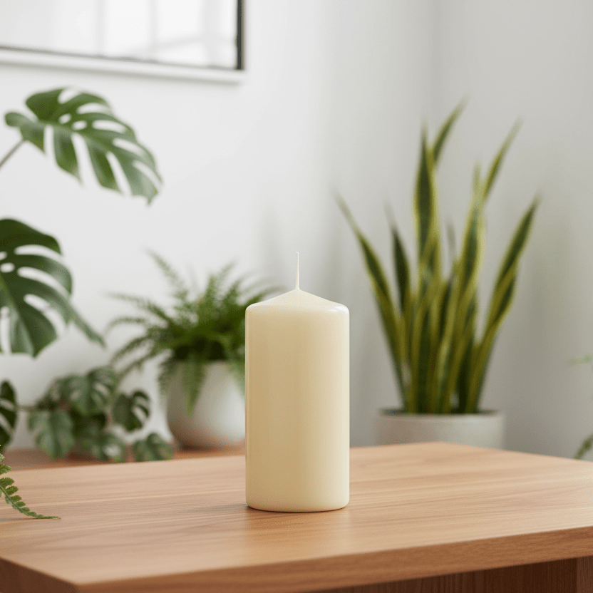 Pillar Candles - Red or White - 6 Sizes Perfect for Christmas & Valentines