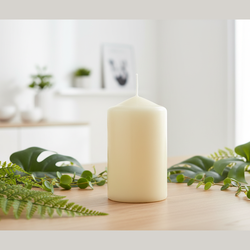 Pillar Candles - Red or White - 6 Sizes Perfect for Christmas & Valentines