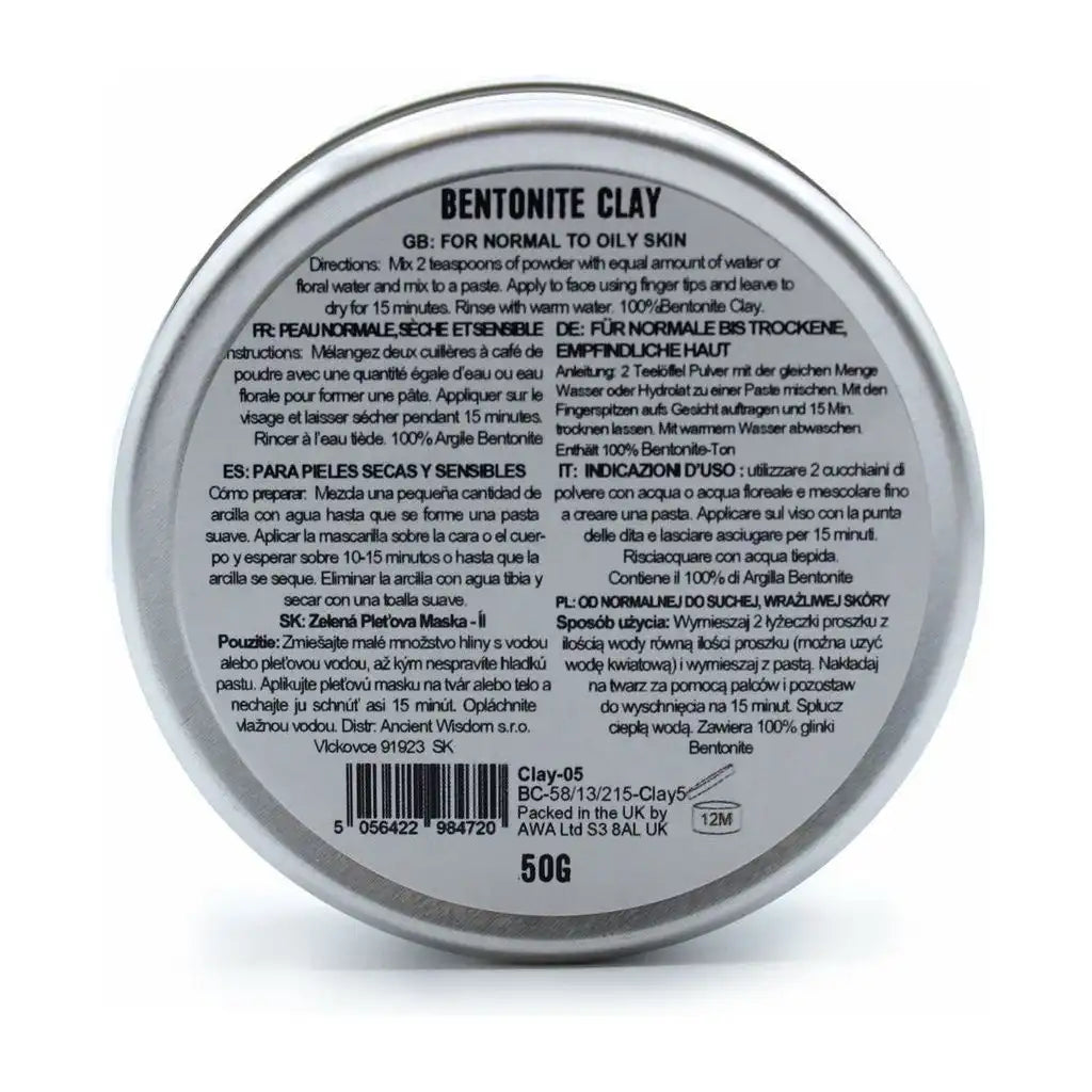 Ancient Wisdom Clay Face Mask - Ancient Wisdom Natural Skincare Powders - 8 Varieties Health & Beauty > Personal Care > Cosmetics > Skin Care > Skin Care Masks & Peels > Natural Face Masks > Clay Face Masks emmy-jane-boutique.myshopify.com