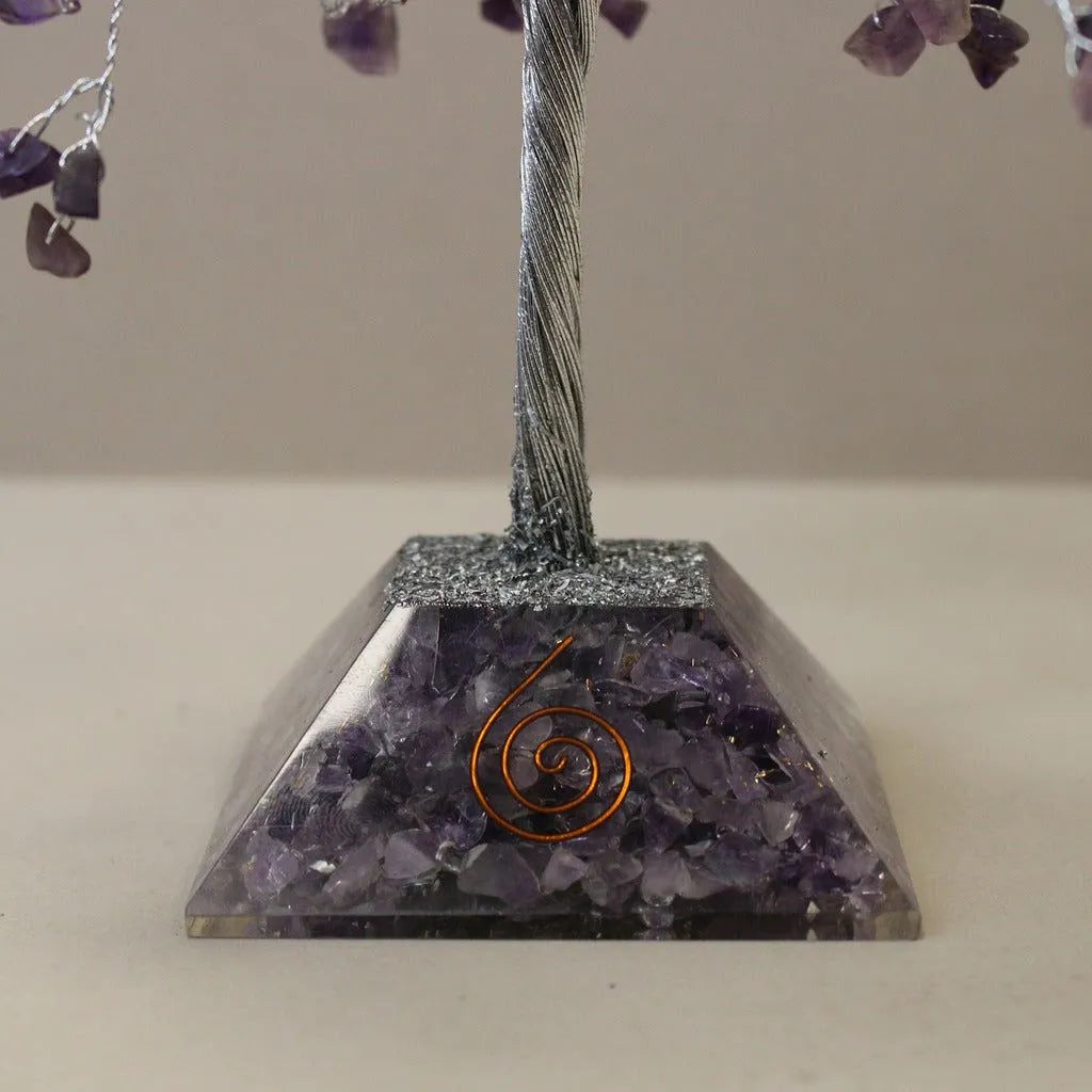 Emmy Jane Gemstone Tree with Orgonite Base - Amethyst Rose Quartz or Moss Agate Home & Garden > Decor > Artificial Flora > Gemstone Trees emmy-jane-boutique.myshopify.com