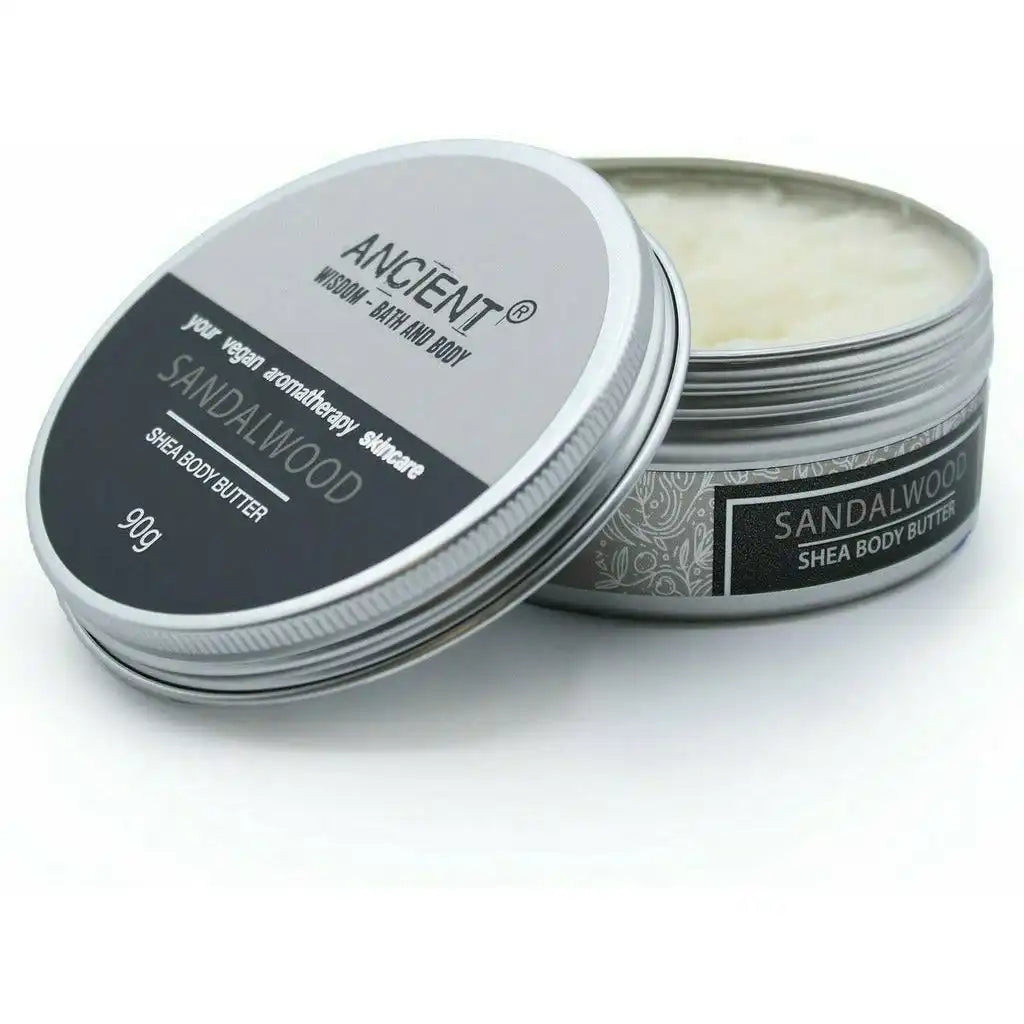 Ancient Wisdom Ancient Wisdom - Natural Aromatherapy Shea Body Butter - 90g - Vegan Friendly Health & Beauty > Personal Care > Cosmetics > Skin Care > Lotion & Moisturizer > Body Butter > Vegan Body Butter > Natural Aromatherapy Shea Body Butter emmy-jane-boutique.myshopify.com