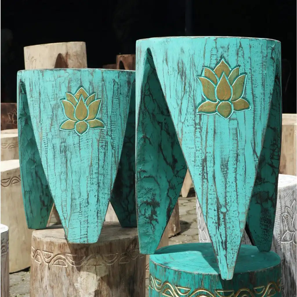 Emmy Jane Table Set of 2 - Indonesian Handmade Fairly Traded Interlocking Tribal Table Set Furniture > Tables > Accent Tables > End Tables > Table Sets > Interlocking Wooden Tribal Tables emmy-jane-boutique.myshopify.com