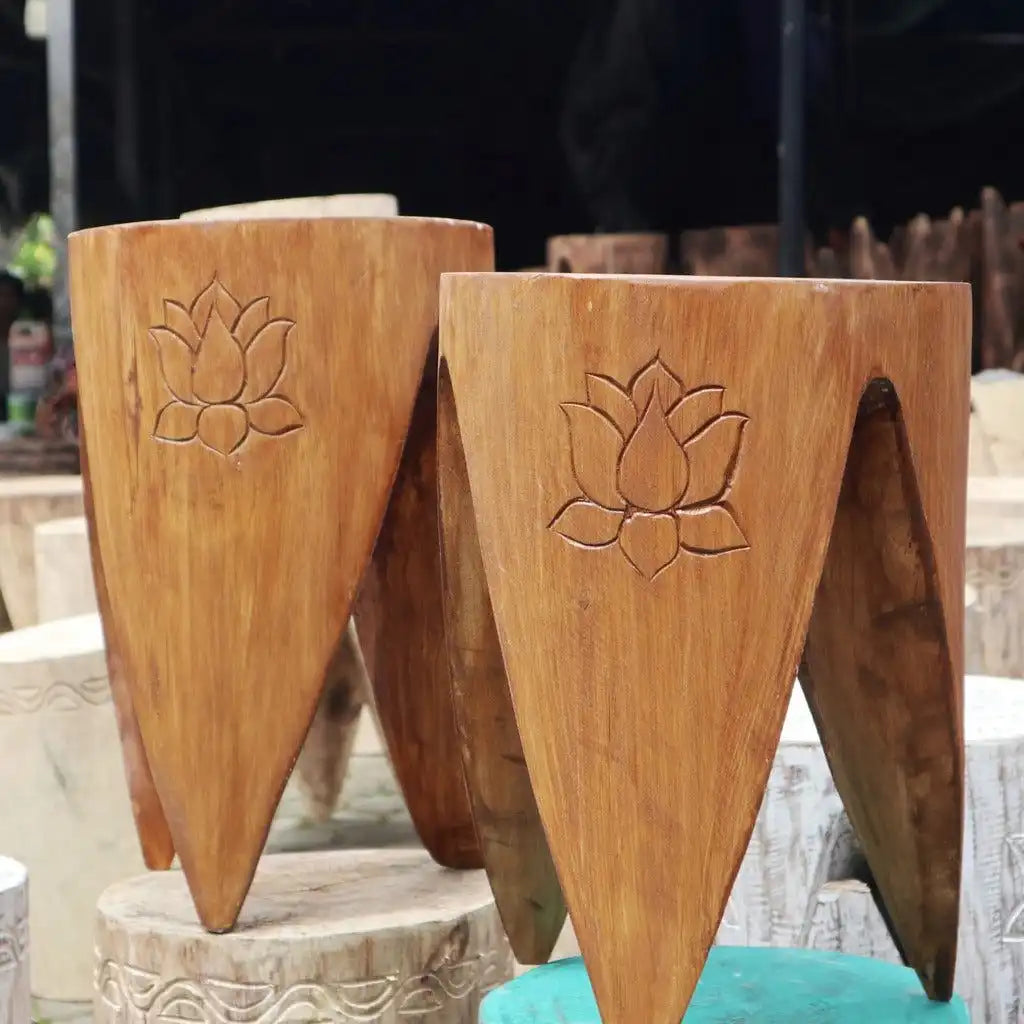 Emmy Jane Table Set of 2 - Indonesian Handmade Fairly Traded Interlocking Tribal Table Set Furniture > Tables > Accent Tables > End Tables > Table Sets > Interlocking Wooden Tribal Tables emmy-jane-boutique.myshopify.com