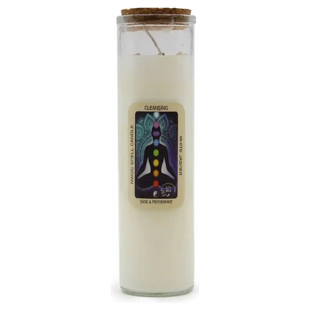 Ancient Wisdom Magic Soy Wax and Gemstone Spell Candles - Gift Boxed - Long Burning Home & Garden > Decor > Home Fragrances > Candles > Soy Wax Candles > Magic Soy Wax and Gemstone Spell Candles > Gift Boxed Candles > Long Burning Candles emmy-jane-boutique.myshopify.com