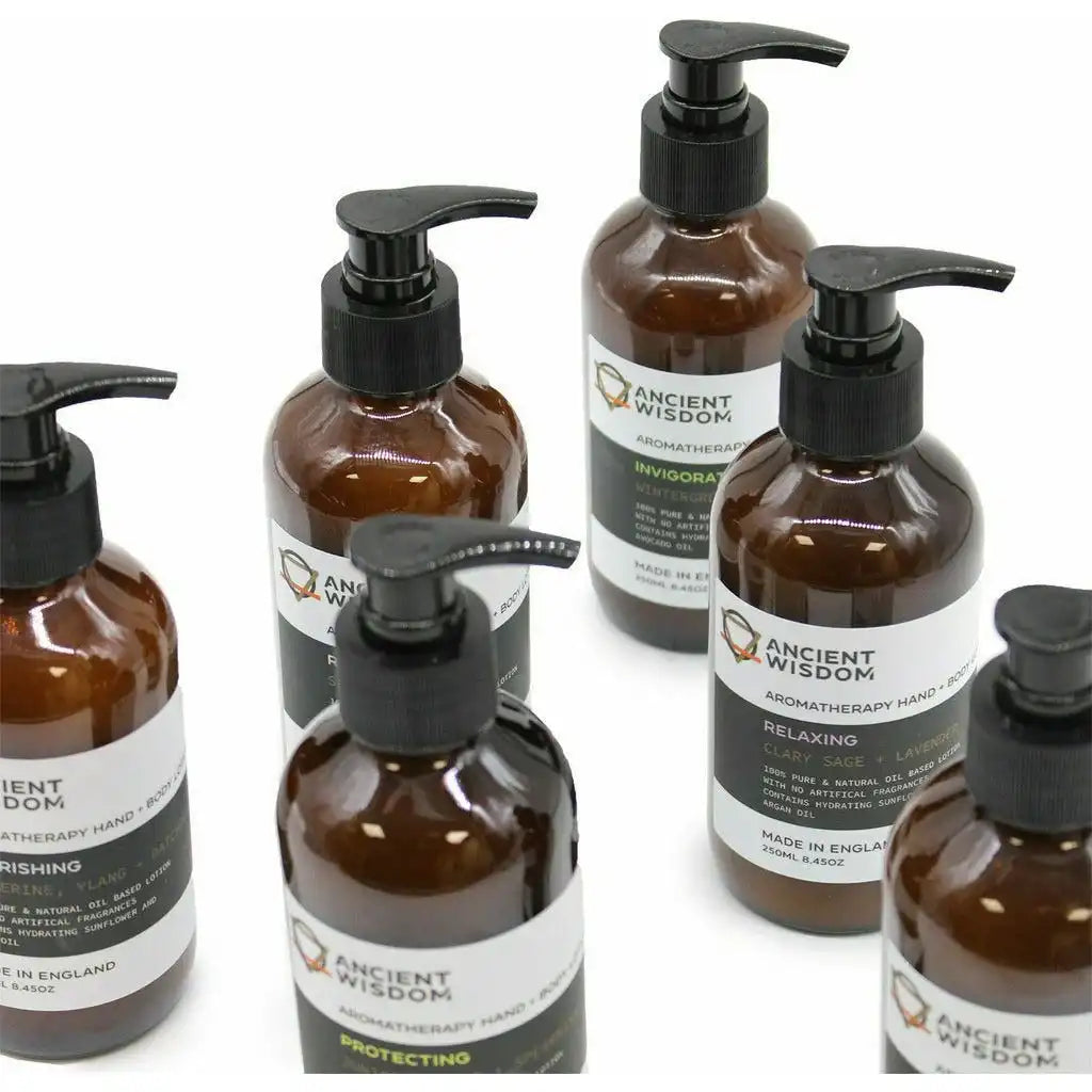 Ancient Wisdom Aromatherapy Hand & Body Lotion - 100% Pure & Natural - Vegan Health & Beauty > Personal Care > Cosmetics > Skin Care > Lotion & Moisturizer > Body Cream > Aromatherapy Hand & Body Lotion > Pure & Natural Hand & Body Cream emmy-jane-boutique.myshopify.com