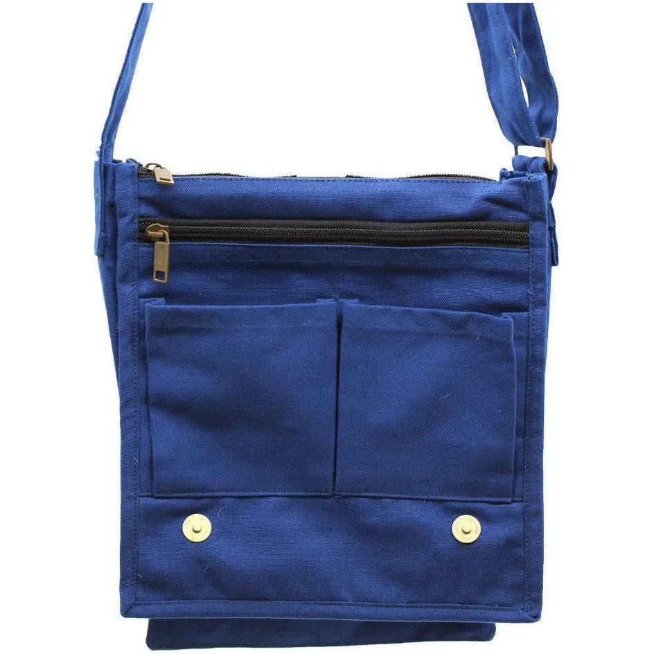 cottonnotplastic.com Natural Cotton Canvas Messenger Bag - 6 Great Colours - Plastic-Free Apparel & Accessories > Handbags, Wallets & Cases > Handbags > Crossbody Bags > Messenger Bags > Natural Cotton Canvas Messenger Bags emmy-jane-boutique.myshopify.com
