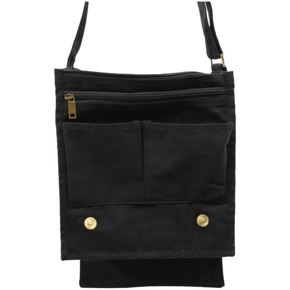 cottonnotplastic.com Natural Cotton Canvas Messenger Bag - 6 Great Colours - Plastic-Free Apparel & Accessories > Handbags, Wallets & Cases > Handbags > Crossbody Bags > Messenger Bags > Natural Cotton Canvas Messenger Bags emmy-jane-boutique.myshopify.com