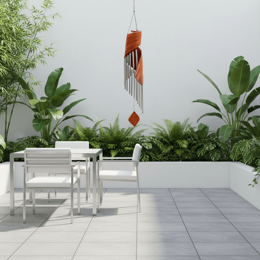 Natural Wind Chimes Coconut Leaf - 3 Colours - Fairly Traded from Indonesia