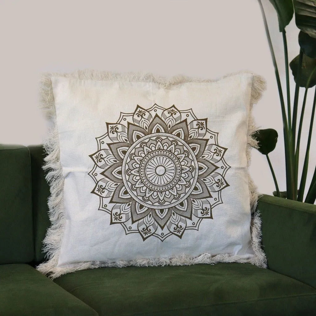 Ancient Wisdom Eco-Friendly Cotton Cushion Covers - Mandala Design - 6 Shapes & Sizes Home & Garden > Decor > Throw Pillows > Cushion Covers emmy-jane-boutique.myshopify.com