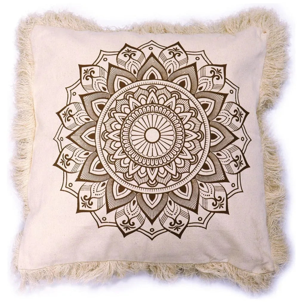 Ancient Wisdom Eco-Friendly Cotton Cushion Covers - Mandala Design - 6 Shapes & Sizes Home & Garden > Decor > Throw Pillows > Cushion Covers emmy-jane-boutique.myshopify.com