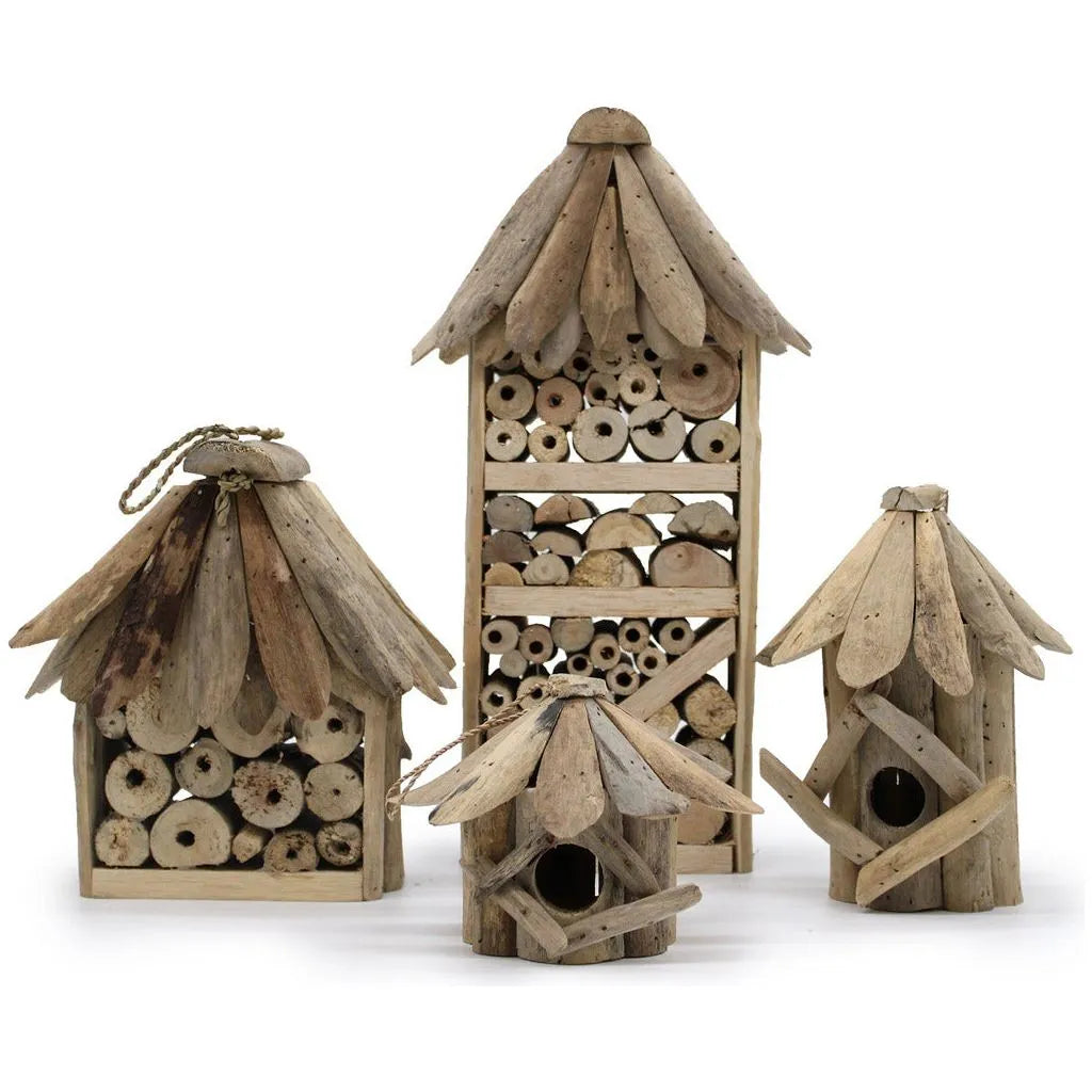Emmy Jane Wooden Bird Boxes Bee & Insect Boxes - Handmade & Fairly Traded 699 - Home & Garden > Decor > Bird & Wildlife Houses > Birdhouses emmy-jane-boutique.myshopify.com
