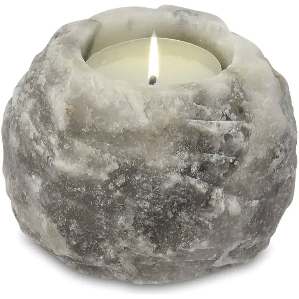 AW Home Natural Himalayan Salt Rock Tealight Candle Holders - Grey or Pink Home & Garden > Decor > Home Fragrance Accessories > Candle Holders > Tealight Holders > Natural Himalayan Salt Rock Tealight Candle Holders emmy-jane-boutique.myshopify.com