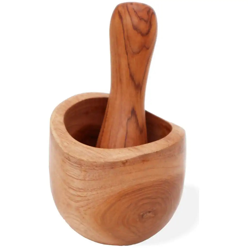 Emmy Jane Ergo - Wooden Pestle & Mortar - Natural Home Sustainable Teak Wood Home & Garden > Kitchen & Dining > Kitchen Tools & Utensils > Mortars & Pestles > Sustainable Wooden Pestle & Mortar emmy-jane-boutique.myshopify.com