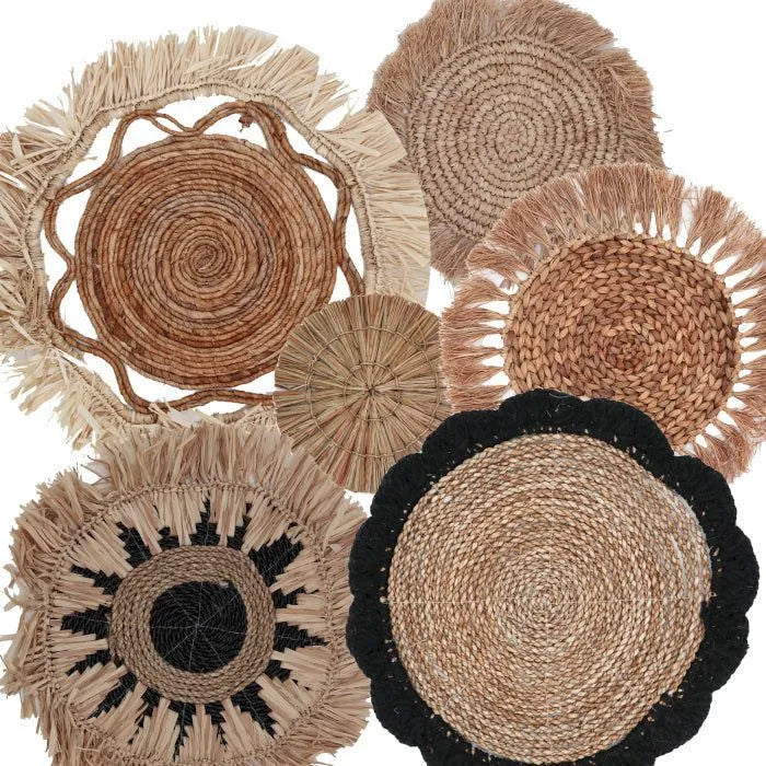 Ancient Wisdom Natural Wall Art Set - Organic Seagrass - Handmade & Fairly Traded Home Decor Home & Garden > Decor > Artwork > Posters, Prints, & Visual Artwork emmy-jane-boutique.myshopify.com