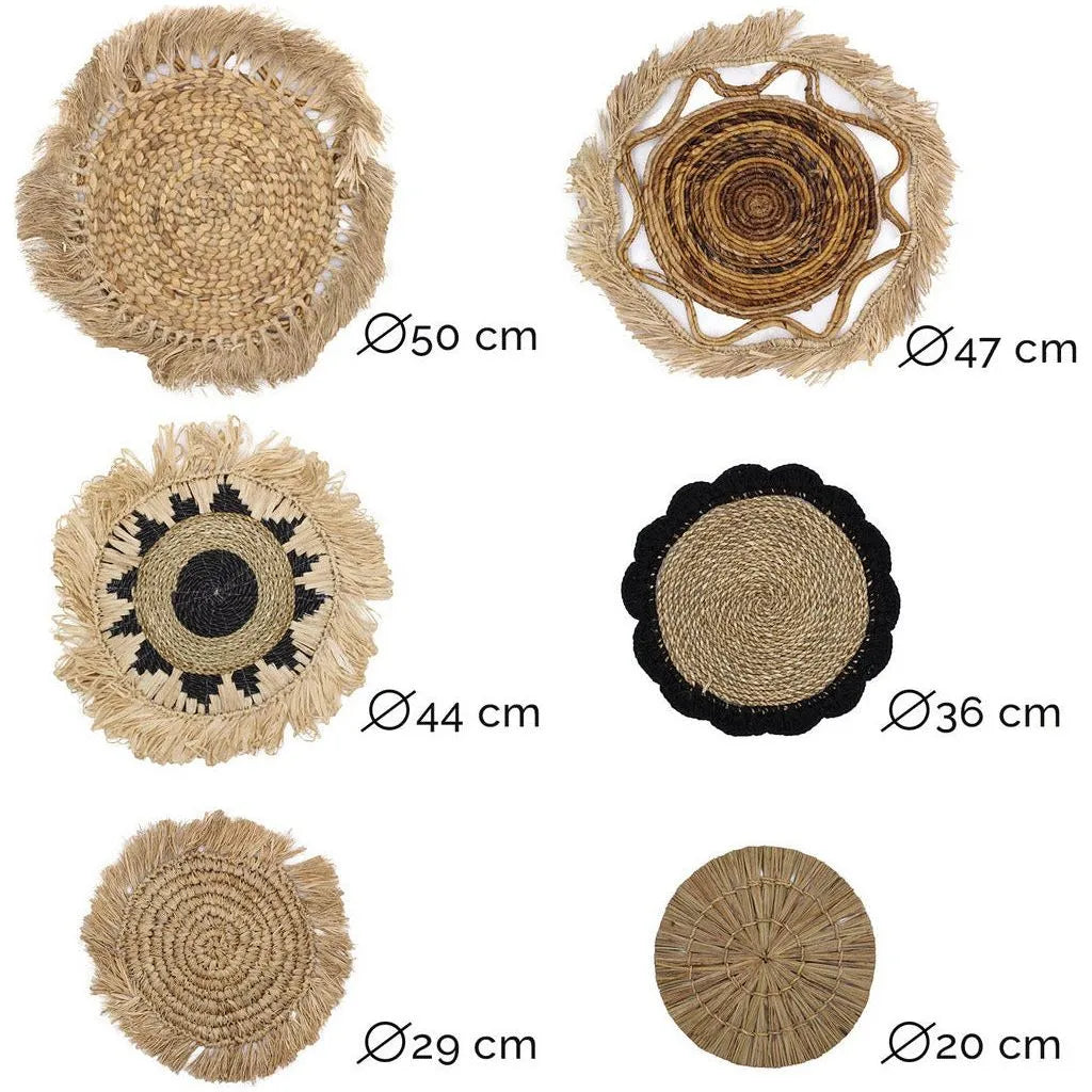 Ancient Wisdom Natural Wall Art Set - Organic Seagrass - Handmade & Fairly Traded Home Decor Home & Garden > Decor > Artwork > Posters, Prints, & Visual Artwork emmy-jane-boutique.myshopify.com