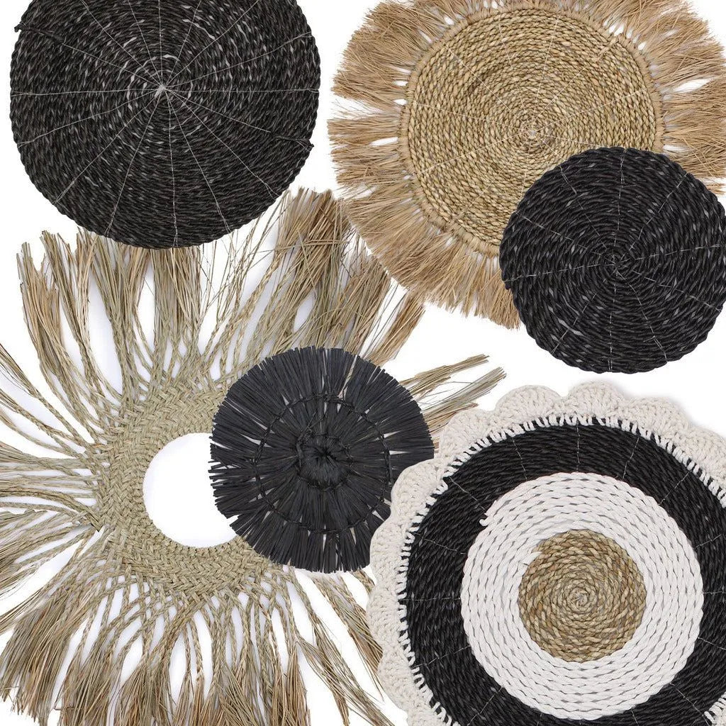 Ancient Wisdom Natural Wall Art Set - Organic Seagrass - Handmade & Fairly Traded Home Decor Home & Garden > Decor > Artwork > Posters, Prints, & Visual Artwork emmy-jane-boutique.myshopify.com
