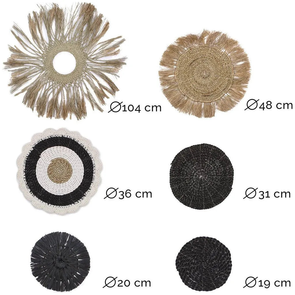 Ancient Wisdom Natural Wall Art Set - Organic Seagrass - Handmade & Fairly Traded Home Decor Home & Garden > Decor > Artwork > Posters, Prints, & Visual Artwork emmy-jane-boutique.myshopify.com