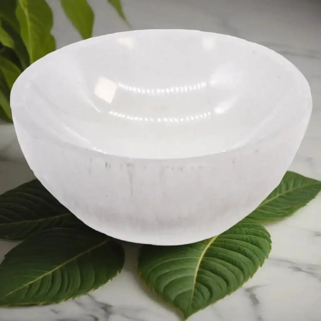 Emmy Jane Decorative Bowls - Natural Moroccan Selenite Crystal - 9 Shapes & Sizes Home & Garden > Decor > Decorative Bowls > Selenite Crystal Bowls emmy-jane-boutique.myshopify.com