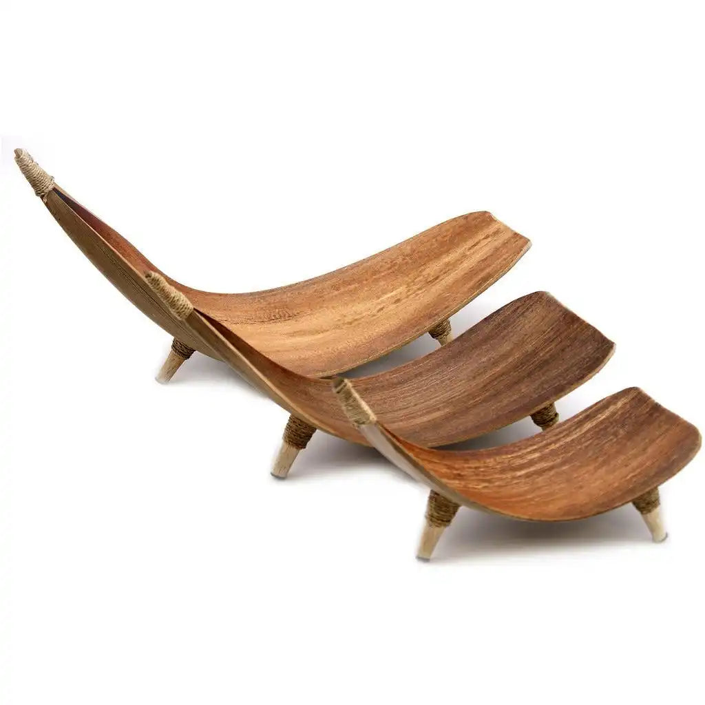 Ancient Wisdom Natural Coconut Leaf Handmade Eco-Friendly Serving Platters Fruit Bowl - Set of 3 Home & Garden > Decor > Decorative Bowls emmy-jane-boutique.myshopify.com
