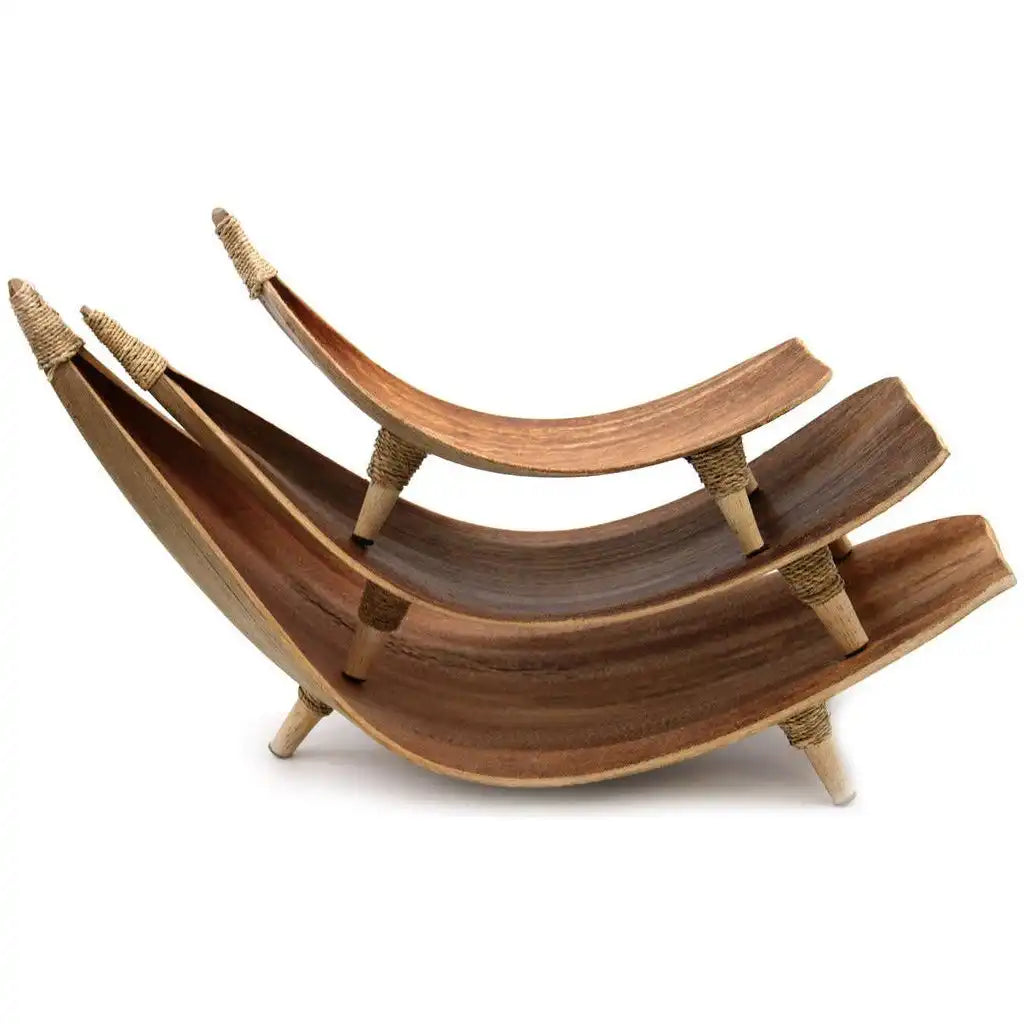 Ancient Wisdom Natural Coconut Leaf Handmade Eco-Friendly Serving Platters Fruit Bowl - Set of 3 Home & Garden > Decor > Decorative Bowls emmy-jane-boutique.myshopify.com